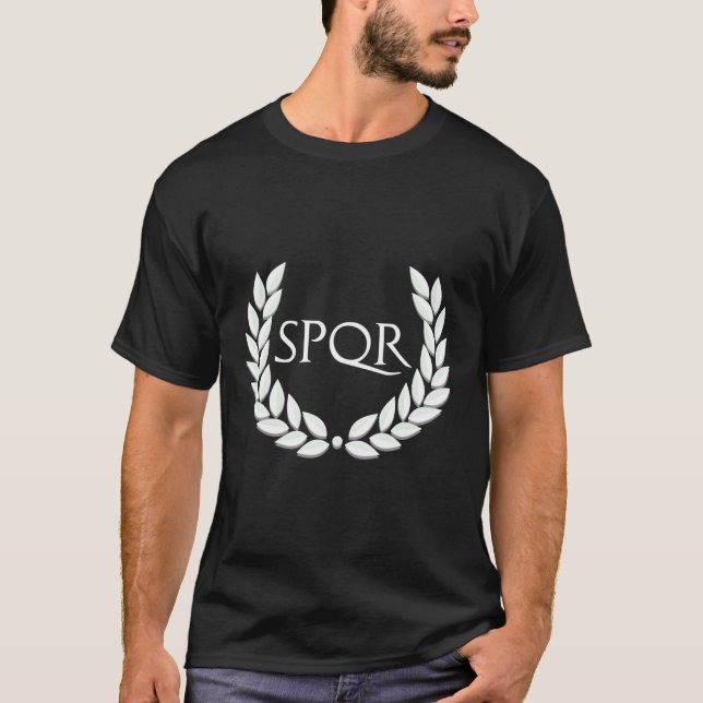 Spqr Roman Eagle Gift T-Shirt (Vorderseite)
