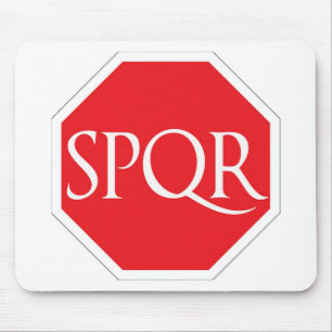 SPQR römische Straße Mousepad