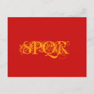 "SPQR Traditionelle Farbpostkarte" Postkarte