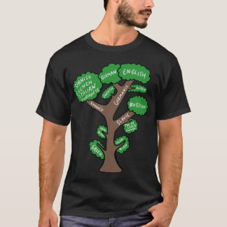 Sprachbaum Linguistic Graphic Linguist Design G T-Shirt