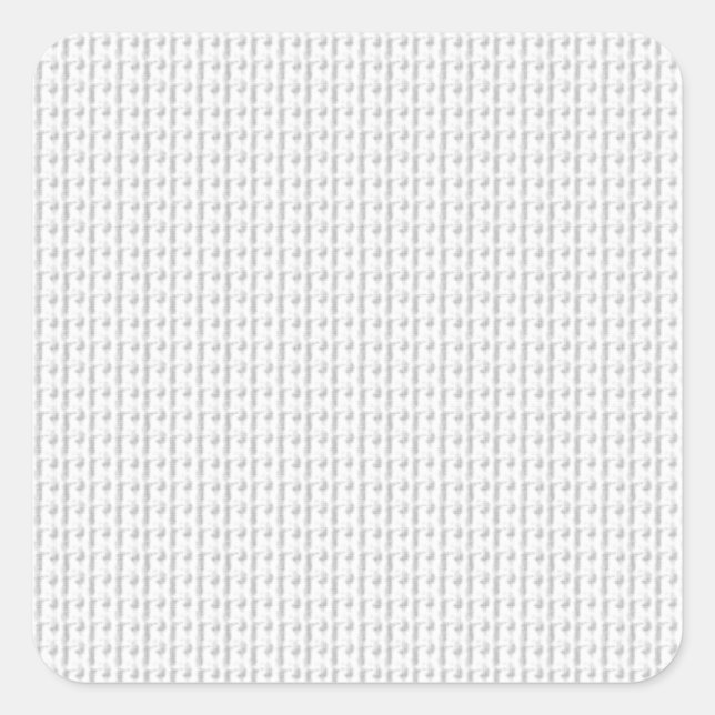 Sprachdesign Vierzehn Quadratischer Aufkleber (Vorderseite)