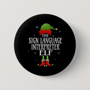 Sprachdolmetscher Elf Matching Family Group Button