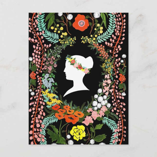 Sprache der leeren Postkarte für Blume (Vorderseite)