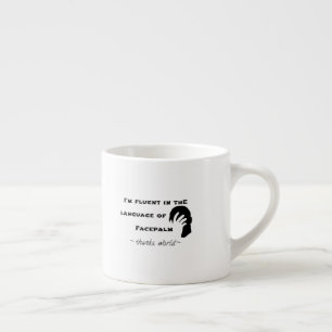 Sprache Facepalms Espressotasse