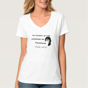 Sprache Facepalms T-Shirt