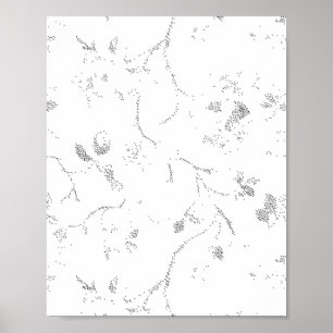 Sprache, graue Wolke Poster