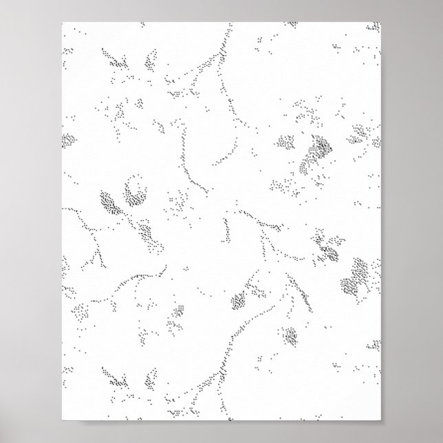 Sprache, graue Wolke Poster (Vorne)