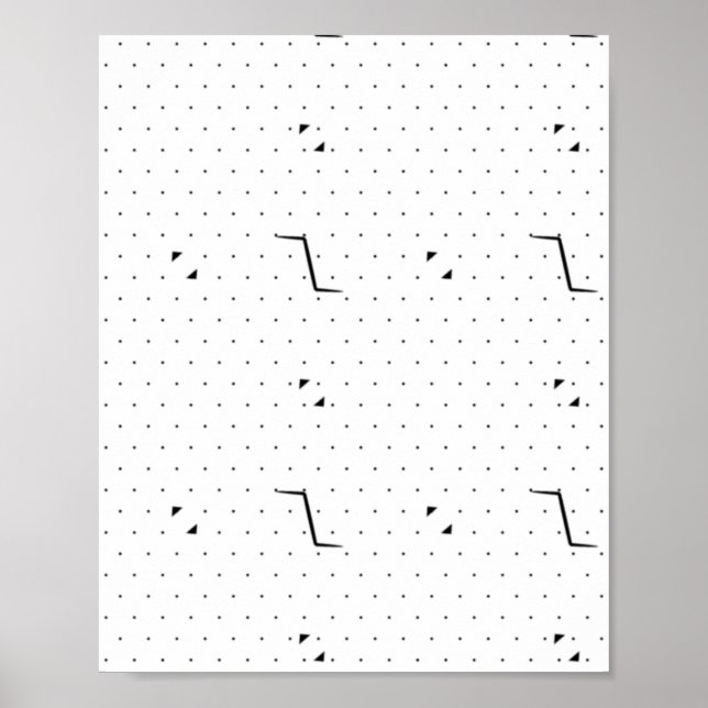 Sprache, Grün-Weißes Sockelschild Poster (Vorne)