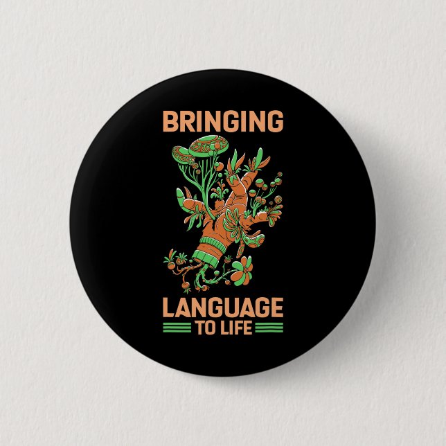Sprache im Leben Amerikanische Gebärdensprache Button (Vorderseite)