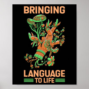 Sprache im Leben Amerikanische Gebärdensprache Poster