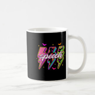 Sprache Slp Retro Halloween Lebendige Farbe Blitz Kaffeetasse