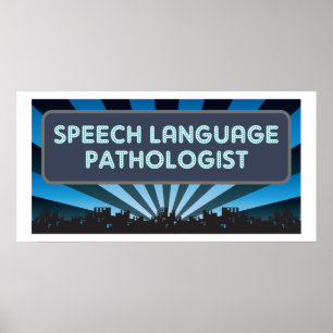 Sprache-Sprachpathologe-Festzelt Poster