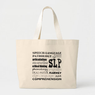 Sprache-Sprachpathologe Jumbo Stoffbeutel