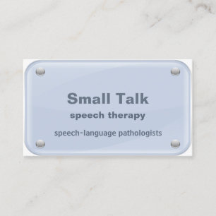 Sprache-Therapeut - Rede-Sprachenpathologen Visitenkarte