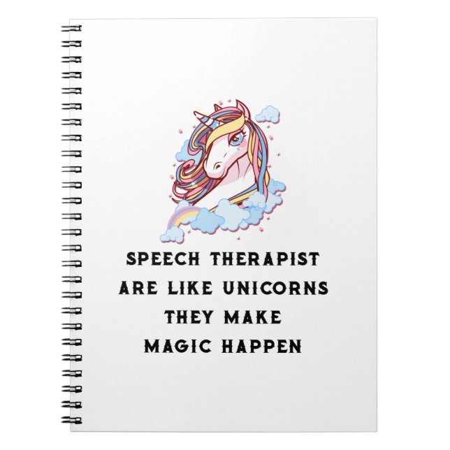 Sprache-Therapeut sind wie Einhorn-Sprachtherapie Notizblock (Vorderseite)