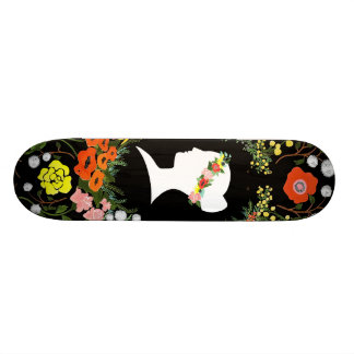 Sprache von Blumen Skateboard