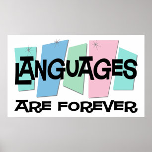 Sprachen sind Forever Poster