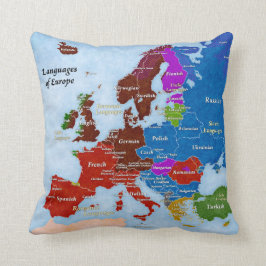 Sprachen von Europa-Kissen Kissen