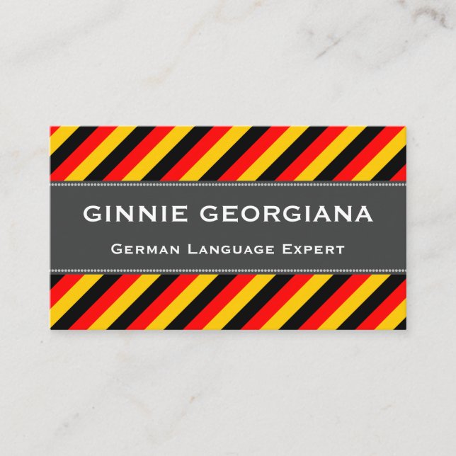 Sprachexperte Visitenkarte (Vorderseite)