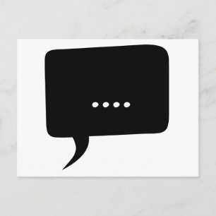 sprachlos! Funny Postcard Postkarte