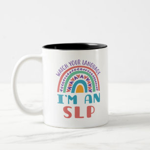 Sprachpathologe Beobachten Sie Ihre Sprache Ich bi Zweifarbige Tasse