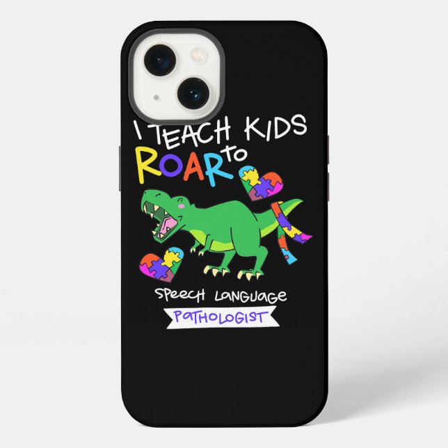 Sprachpathologe Dinosaur TRex Roar II iPhone Hülle (Rückseite)
