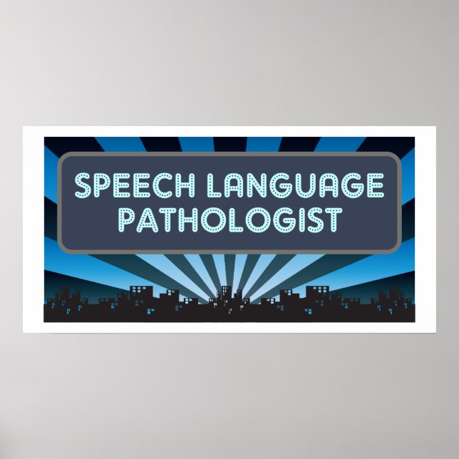 Sprachpathologe Marquee Poster (Vorne)