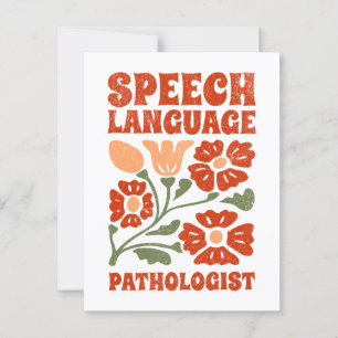 Sprachpathologe Postkarte