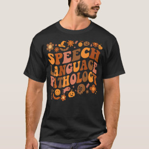 Sprachpathologie Retro Halloween Rede T T-Shirt