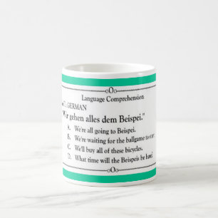 Sprachsammlung - Deutscher 3 Kaffeetasse