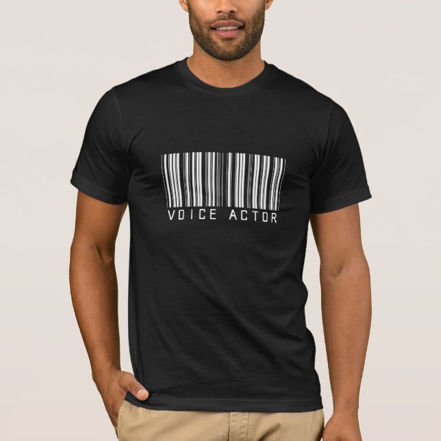Sprachschauspieler-Bar-Code T-Shirt (Vorderseite)