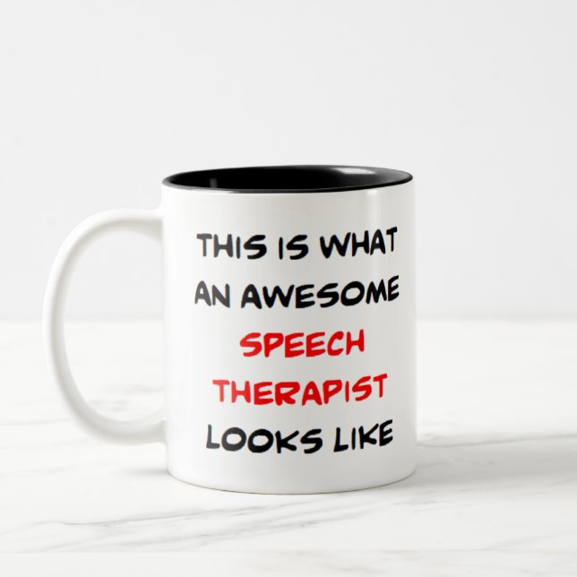 Sprachtherapeut, phantastisch zweifarbige tasse (Links)