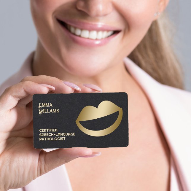 Sprachtherapeut Premium Visitenkarte (Speech Language Therapist Business Card)