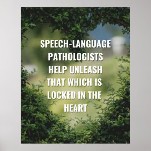 Sprachtherapeut (SLP) Office Poster
