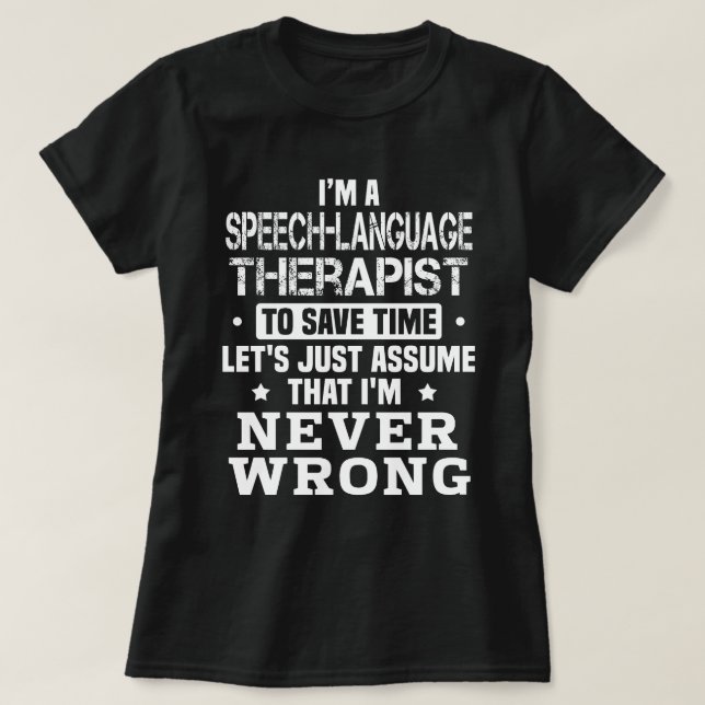 Sprachtherapeut T-Shirt (Design vorne)