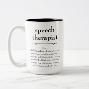 Sprachtherapeutin Definition Danke Geschenk Zweifarbige Tasse