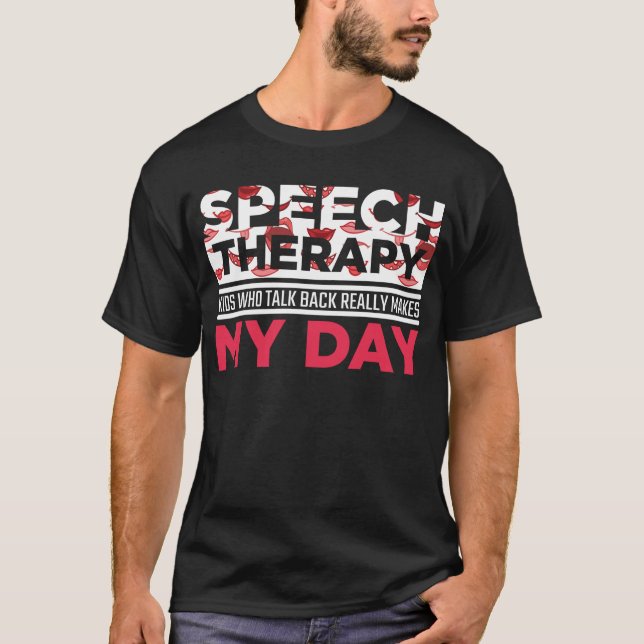 Sprachtherapie Bewertung Kid Logopedics Lehrer T-Shirt (Vorderseite)