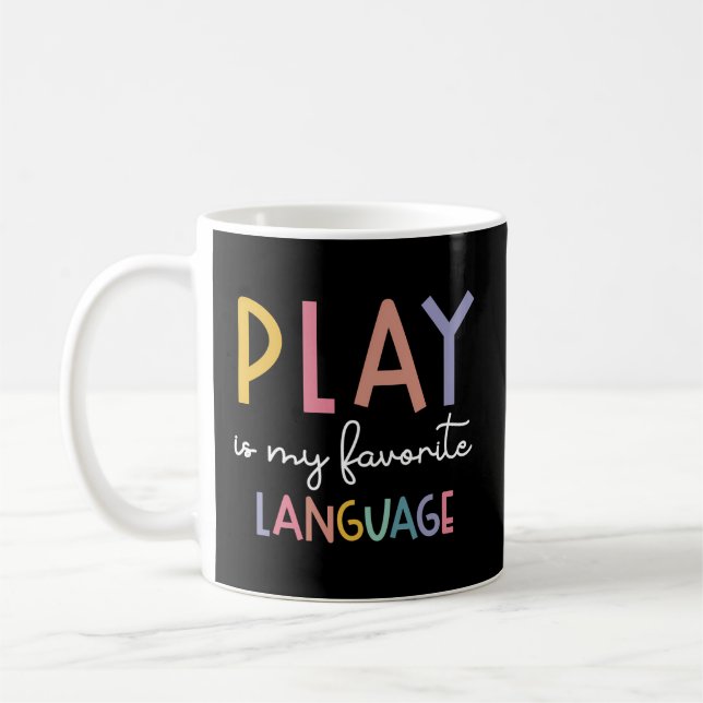 Sprachtherapie Farbenspiel ist meine Lieblingsspra Kaffeetasse (Links)
