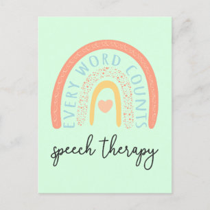 Sprachtherapie II - Jedes Wort zählt Postkarte