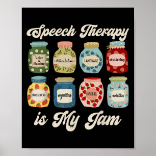 Sprachtherapie ist mein Jam Slp Sprachpatho Poster