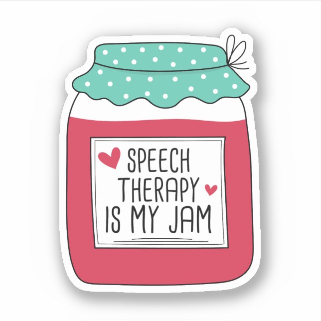 Sprachtherapie ist mein Stamm Aufkleber (Vorderseite)
