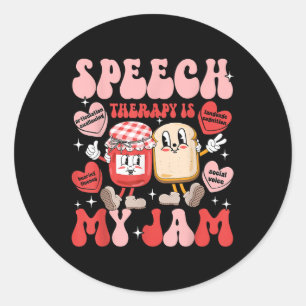 Sprachtherapie-Pathologie ist mein Jam Candy Heart Runder Aufkleber