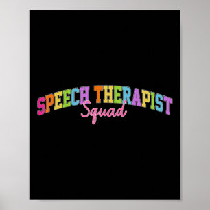 Sprachtherapie Retro Language Pathologist Therapis Poster
