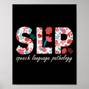 Sprachtherapie Sprachpathologie Retro Dai Poster