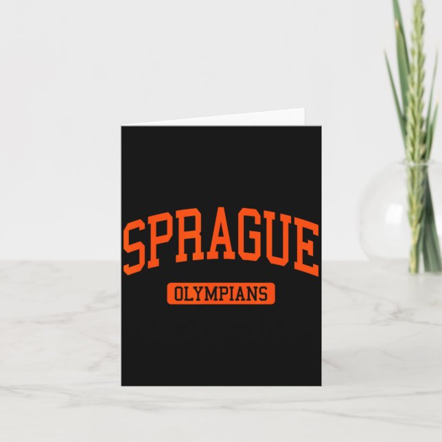 Sprague High School HS Salem oder Uni-Sport  Karte (Vorderseite)
