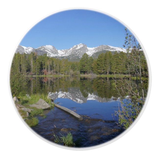 Sprague Lake II im Rocky Mountain National Park Keramikknauf (Vorderseite)