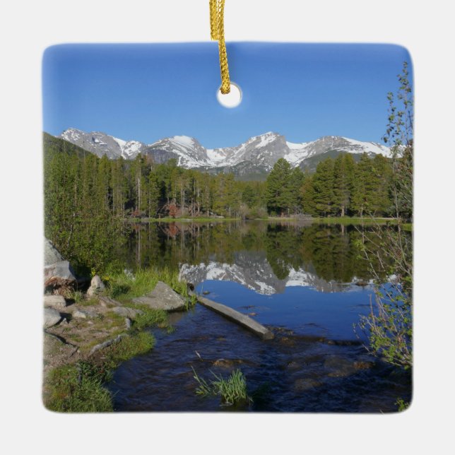 Sprague Lake II im Rocky Mountain National Park Keramikornament (Vorderseite)