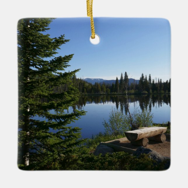 Sprague Lake View Keramikornament (Vorderseite)