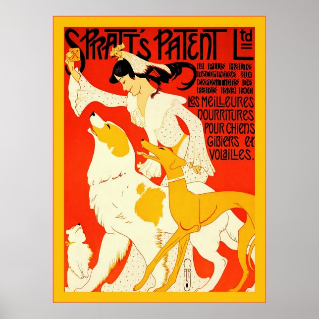 Spratt's Patent Ltd ~ Vintage französische Werbung Poster (Vorne)