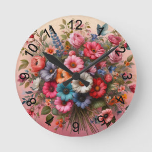 Spray 4 runde wanduhr